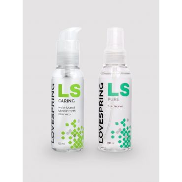 Lovespring Gleitgel Caring und Toyreiniger Pflegeset - Amorana