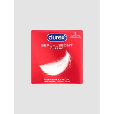 Durex Gefühlsecht Classic Condoms, 3 pieces - Amorana