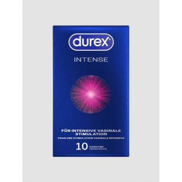 DUREX Intense Orgasmic Condom Ribbed & Studded, 10 pieces - Amorana