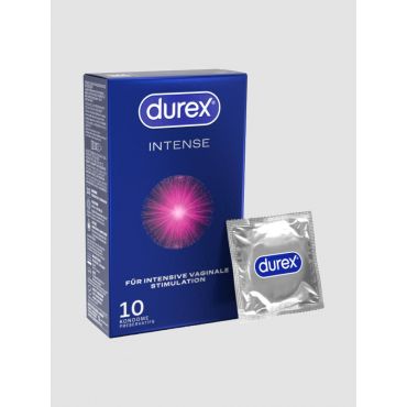 DUREX Intense Orgasmic Condom Ribbed & Studded, 10 pieces - Amorana