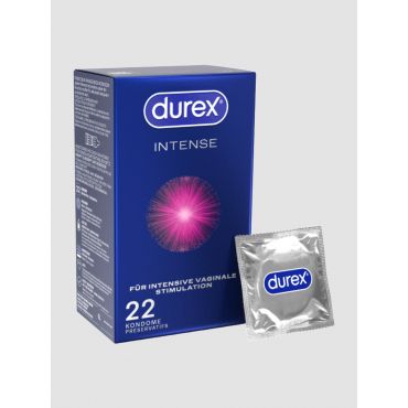 DUREX Intense Orgasmic Condom Ribbed & Studded, 22 pieces - Amorana