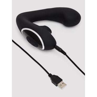 Fifty Shades of Grey Greedy Girl Duet Duo Wavy G-Spot and Clitoral Suction Vibrator - Amorana