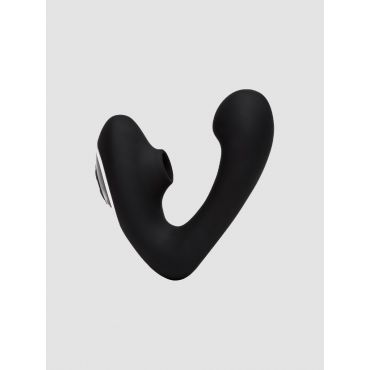 Fifty Shades of Grey Greedy Girl Duet Duo Wavy G-Spot and Clitoral Suction Vibrator - Amorana