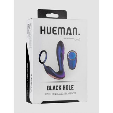 Hueman Black Hole Anal Vibrator with Cock Ring - Amorana