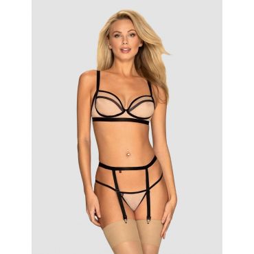 Obsessive Nudelia Dessous Set, S/M - Amorana
