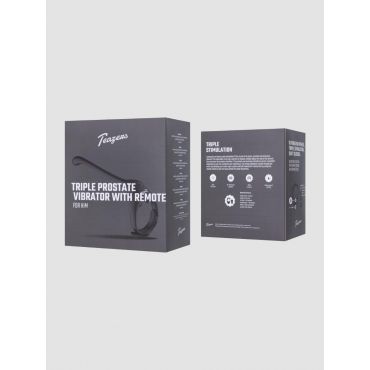 Teazers Triple Prostate Vibrator with Remote Control - Amorana
