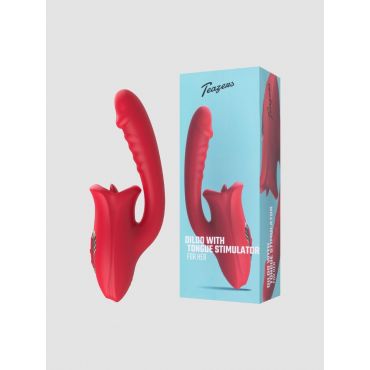 Teazers Dildo with Clitoral Stimulator - Amorana