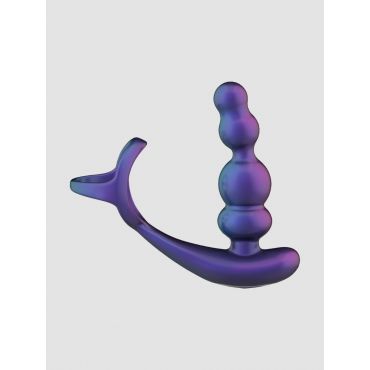 Hueman Stellar Force Remote-Controlled Rotating Anal Beads with Penis Ring - Amorana