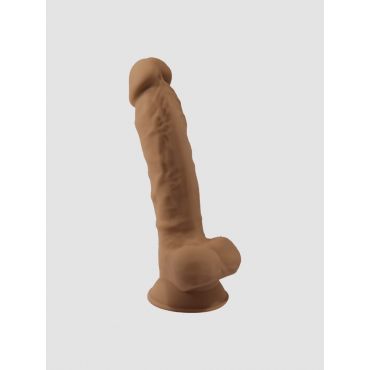 SILEXD Dual Density Silicone Realistic Dildo, Farbe: Caramel, Grösse: 7 Inch, Caramel - Amorana