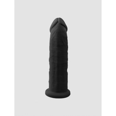 SILEXD Girthy Dual Density Realistic Silicone Dildo, Farbe: Schwarz, Grösse: 9 Inch, Black - Amorana