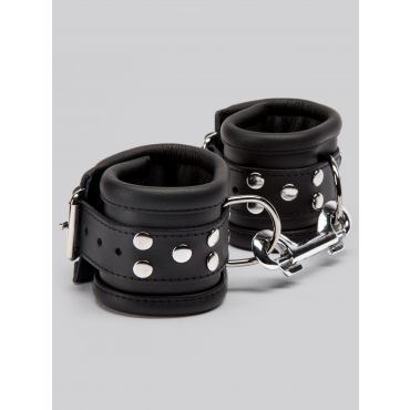 DOMINIX Deluxe Heavy Leather Wrist Cuffs - Amorana