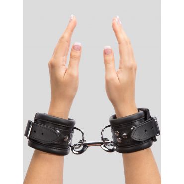 DOMINIX Deluxe Heavy Leather Wrist Cuffs - Amorana
