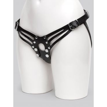 DOMINIX Deluxe Leather Strap-On Harness - Amorana