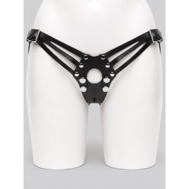 DOMINIX Deluxe Leather Strap-On Harness - Amorana