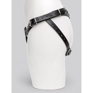 DOMINIX Deluxe Leather Strap-On Harness - Amorana