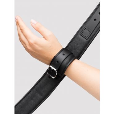 DOMINIX Deluxe Premium Leather Wrist to Thigh Restraint - Amorana