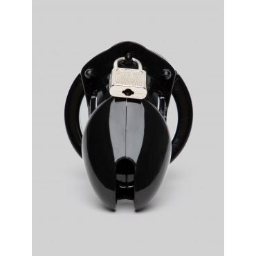 DOMINIX Deluxe Rigid Plastic Chastity Device, Black - Amorana