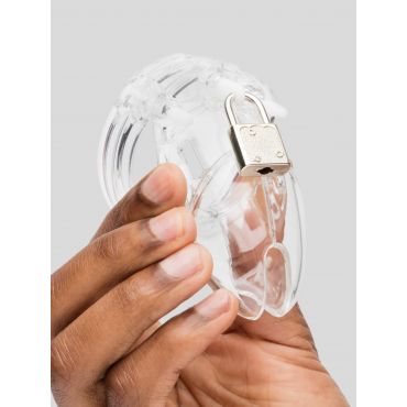 DOMINIX Deluxe Rigid Plastic Chastity Device, Black - Amorana