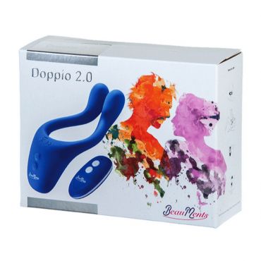 Beauments Doppio 2.0 Couples vibrator, Blue - Amorana