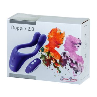 Beauments Doppio 2.0 Couples vibrator, Purple - Amorana