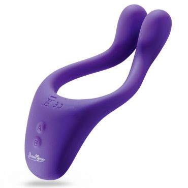 Beauments Doppio Powerful Couples Vibrator, Purple - Amorana