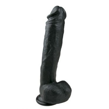 EasyToys Realistic Black Realistic dildo, 26.5 cm - Amorana
