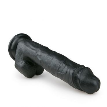 EasyToys Realistic Black Realistic dildo, 26.5 cm - Amorana