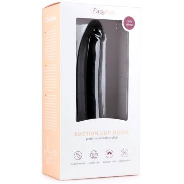 EasyToys Suction Cup Dildo Dildo, Black - Amorana