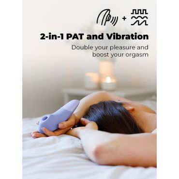 Womanizer Enhance Lilac Pleasure Air Clitoral Vibrator [Purple], Lilac - Amorana