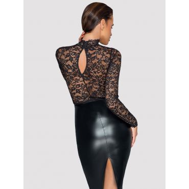 Noir-handmade Midi Dress Sexy Dresses - Amorana