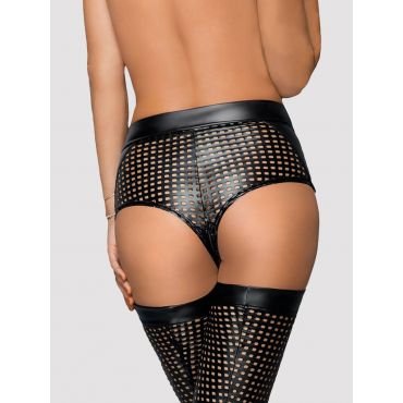 Noir-handmade Lasercut Shorts Sexy Shorts - Amorana