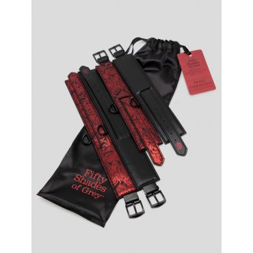 Fifty Shades of Grey Sweet Anticipation Reversible Under Mattress Restraint Set - Amorana