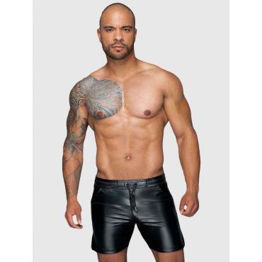 Noir-handmade Powerwetlook Shorts Boxershorts - Amorana