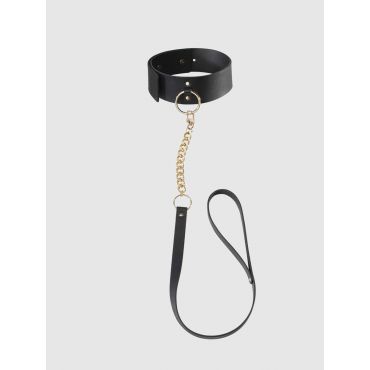 Bijoux-Indiscrets MAZE Choker with Detachable Leash, Black - Amorana
