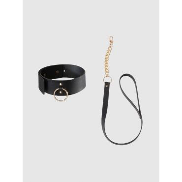 Bijoux-Indiscrets MAZE Choker with Detachable Leash, Black - Amorana