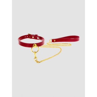 Taboom Bondage in Luxury Collar and Leash - Amorana