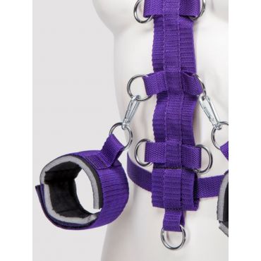 Purple Reins Body Harness Restraint - Amorana
