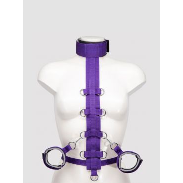 Purple Reins Body Harness Restraint - Amorana