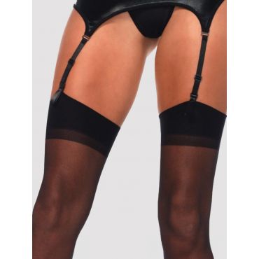 Leg-Avenue Classic Backseam PS Stockings, Black - Amorana