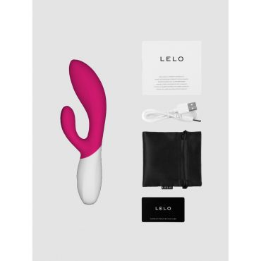 Lelo Ina Wave 2 Cerise Rabbit Vibrator, Pink - Amorana