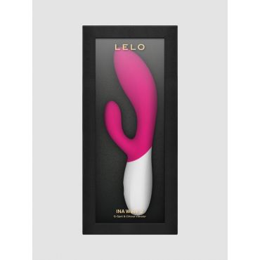 Lelo Ina Wave 2 Cerise Rabbit Vibrator, Pink - Amorana