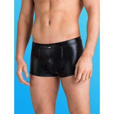 LHM Wet Look Boxer Shorts, Black - L / XL - Amorana