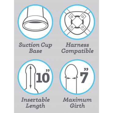 Lifelike Lover Ultra Realistic Extra Girthy Dildo 25,5 cm, Flesh Brown - Amorana