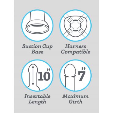 Lifelike Lover Ultra Realistic Extra Girthy Dildo 25,5 cm, Flesh Brown - Amorana