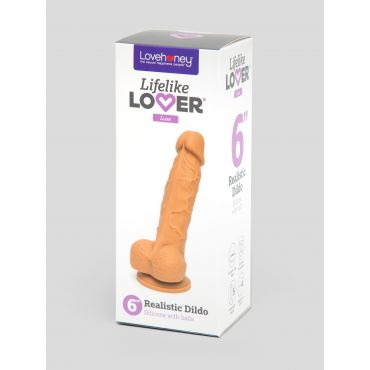 Lifelike Lover Luxe Realistic Silicone Dildo 6 Inch, Flesh Tan - Amorana
