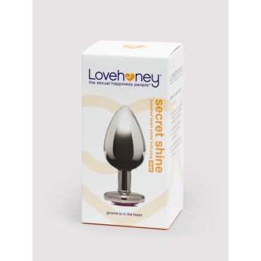 Lovehoney Metal Anal Plug with Crystal Heart 9 cm - Amorana