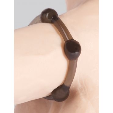 BASICS Triple Cock Ring Set, Black - Amorana