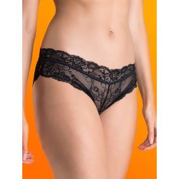 Lovehoney Criss-Cross Crotchless Knickers, Red - S / M - Amorana