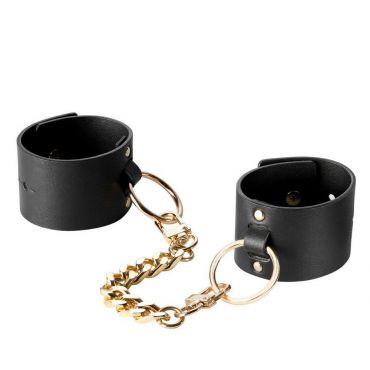 Bijoux-Indiscrets MAZE Wide Cuffs Handcuffs, Black - Amorana