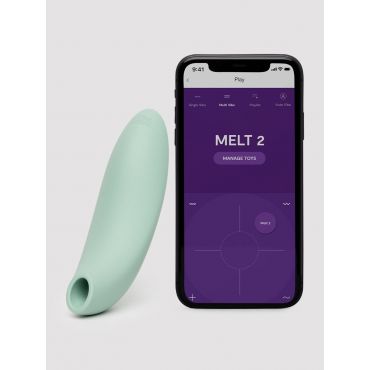 We-Vibe Melt 2 App Controlled Rechargeable Clitoral Stimulator - Sage, Green - Amorana